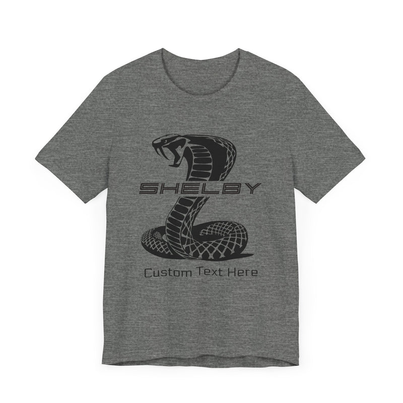 2024 Shelby Super Snake Personalized Unisex Jersey Short Sleeve T-Shirt, Custom Tee for Carroll Shelby Owners, Muscle Car Fans