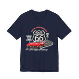 C2 Corvette Route 66 100th Anniversary Short Sleeve Tee – Legends of the Road, Perfect for the Corvette Fan