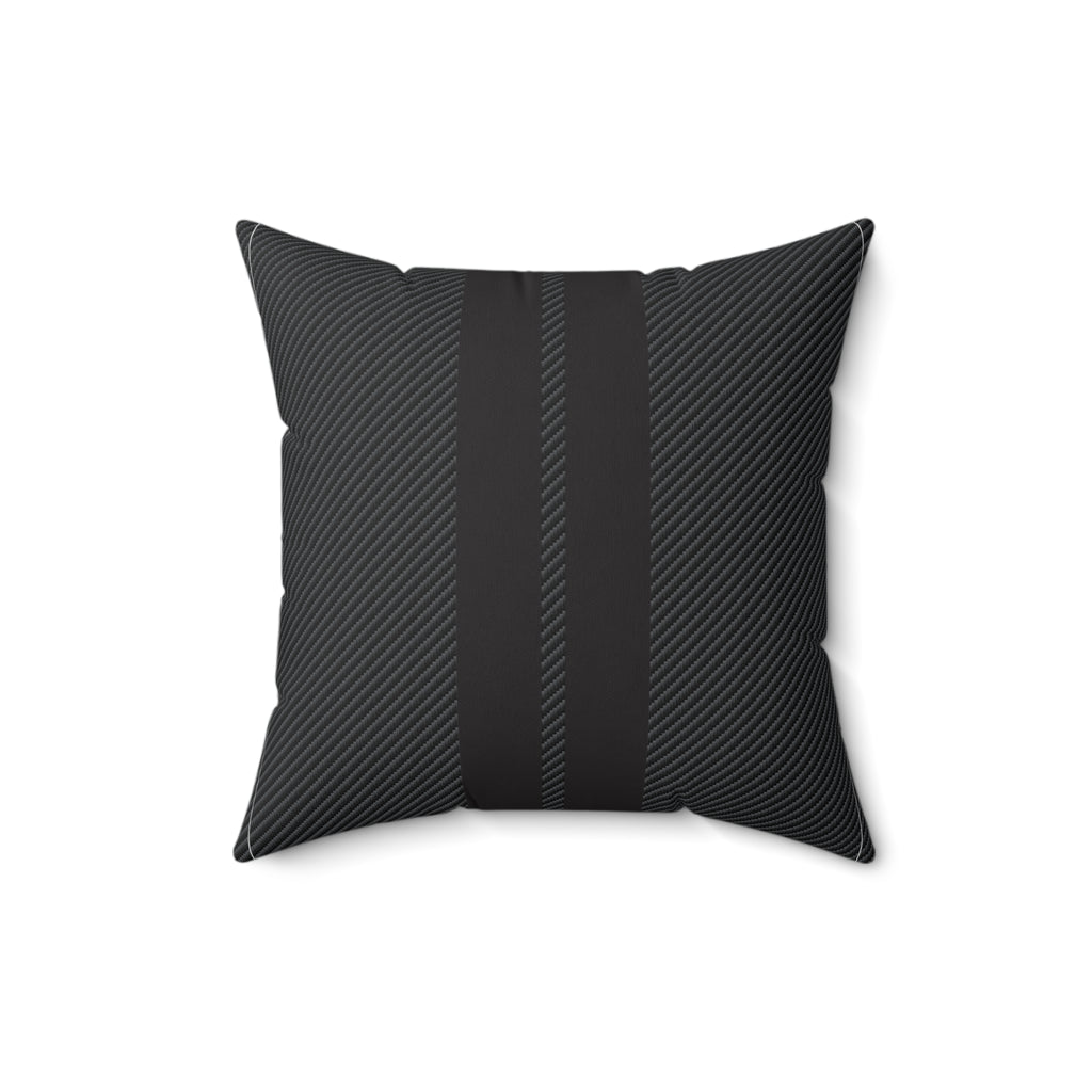 Shelby Personalized Throw Pillow Carbon Fiber-Shelbystore.com