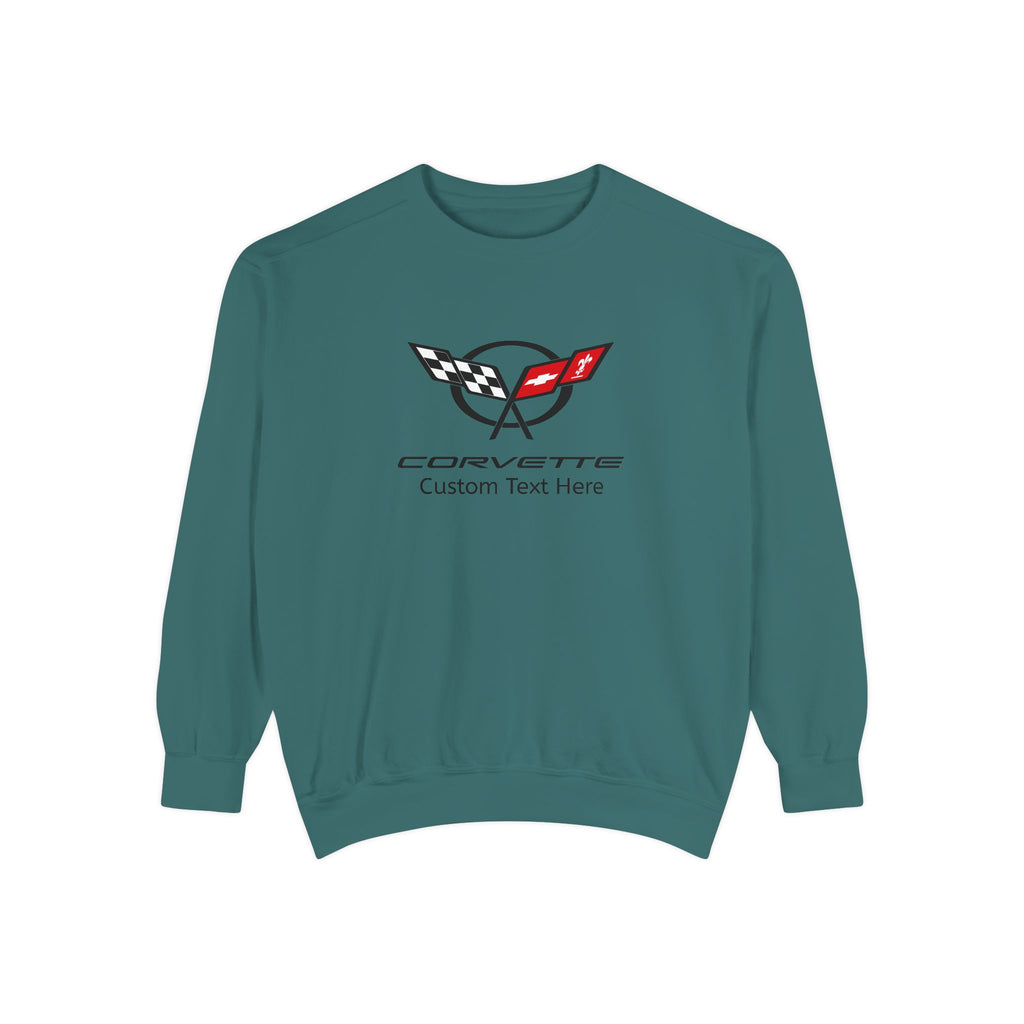 Personalized C5 Corvette Comfort Colors® Unisex Garment-Dyed  Premium Sweatshirt, Cotton Blend, Relaxed Fit, Chevrolet Enthusiasts, Official Licensed Apparel, Unique Gift for Him or Her