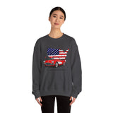 C1 Corvette American Flag Cotton Blend Sweatshirt – Legends of the Road, Perfect for the Corvette Fan