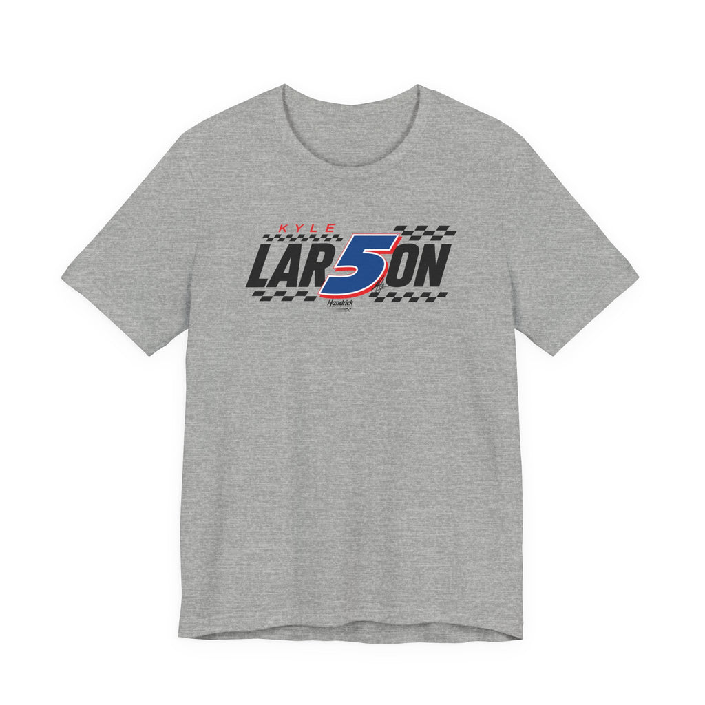 Hendrick Motorsports Kyle Larson #5 Checkered Flag T-Shirt