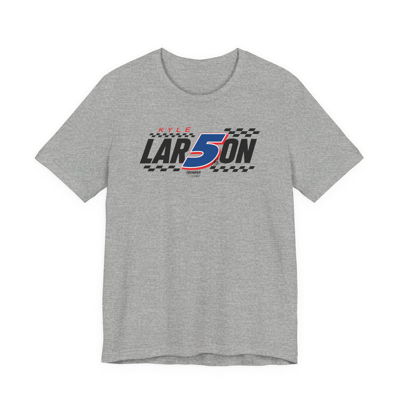 Hendrick Motorsports Kyle Larson #5 Checkered Flag T-Shirt