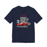 C6 Corvette Route 66 100th Anniversary Short Sleeve Tee – Legends of the Road, Perfect for the Corvette Fan