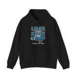 Chevrolet C10 Love at First Ride Personalized Hoodie, Unisex Sweatshirt, Cotton-Blend Pullover, Apparel Gift for Chevy Truck Enthusiasts