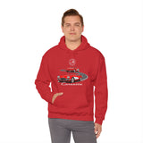 C1 Corvette Dual View Cotton Blend Hooded Sweatshirt – Legends of the Road, Perfect for the Corvette Fan