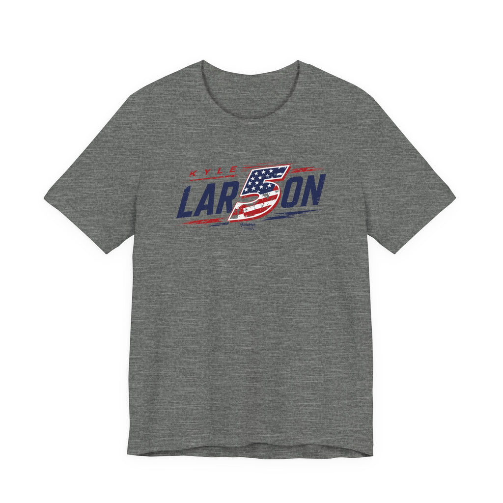 Hendrick Motorsports Kyle Larson #5 Americana Flag Racing T-Shirt
