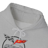 C6 Corvette Personalized Custom Car Color Cotton Blend Hooded Sweatshirt - GREY