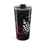 C6 Corvette Carbon Fiber Checkered Flag 20oz Personalized Travel Tumbler, a Fan Favorite
