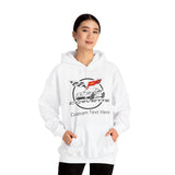 C6 Corvette Personalized Custom Car Color Cotton Blend Hooded Sweatshirt - WHITE