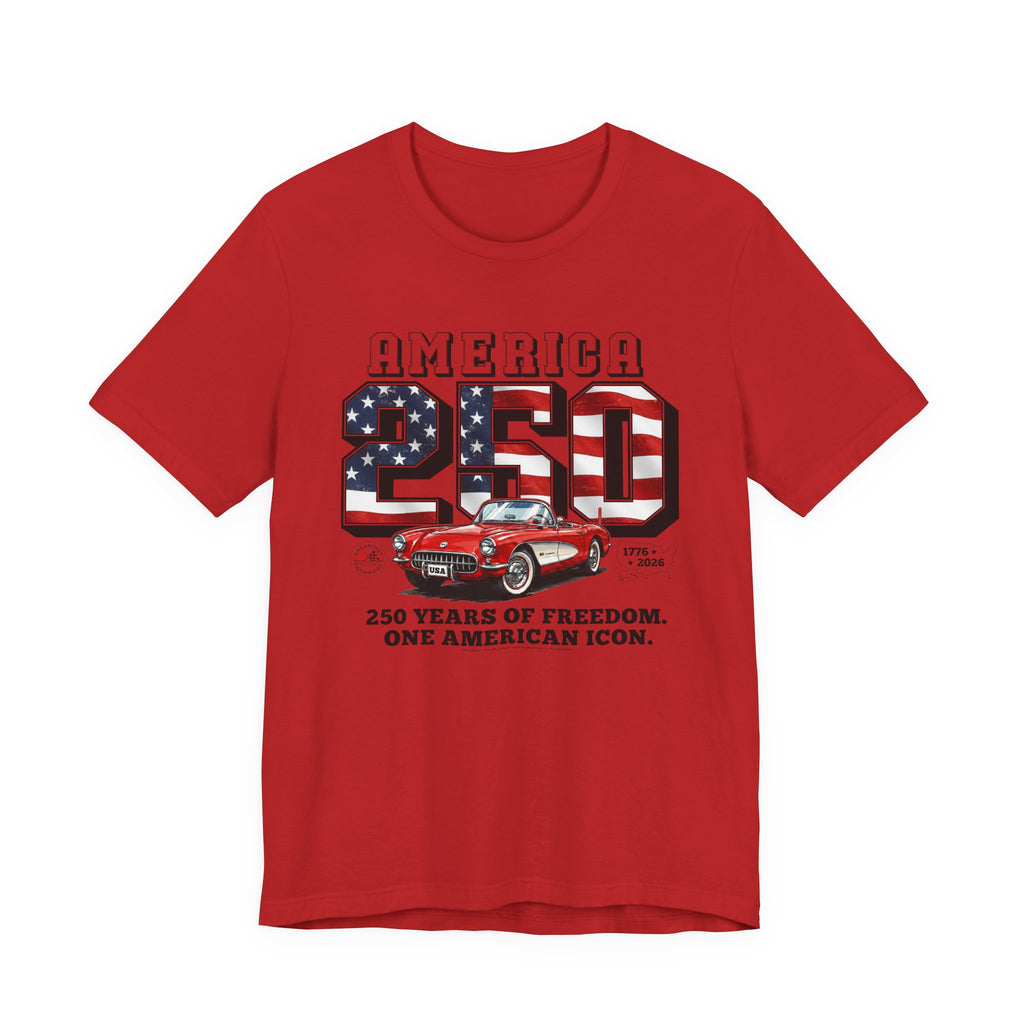 Corvette America 250 "One American Icon" Premium C1 Short-Sleeve Tee