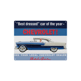 Chevrolet Bel Air  16"x12" Tin Sign – Classic Vintage Car Wall Art, Classic Muscle Car Decor for Garage, Man Cave, Bar, or Home