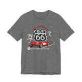 C1 Corvette Route 66 100th Anniversary Short Sleeve Tee – Legends of the Road, Perfect for the Corvette Fan
