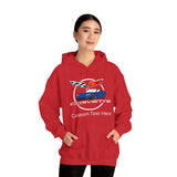 C6 Corvette Personalized Custom Car Color Cotton Blend Hooded Sweatshirt - BLUE