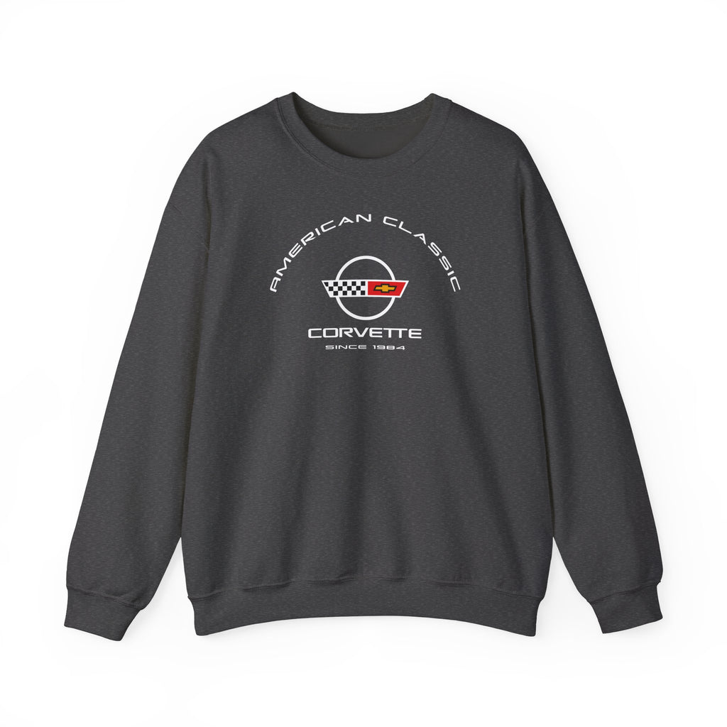 C4 Corvette Crew Neck Long Sleave Heavy Duty Sweatshirt, perfect for cool crisp days, DE