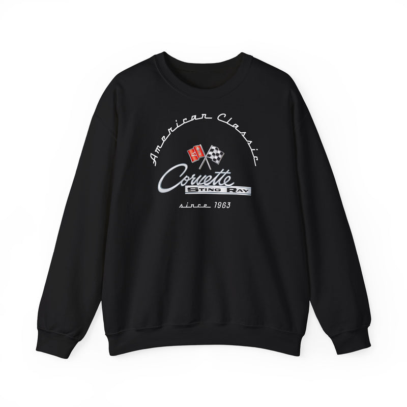 C2 Corvette Stingray Crew Neck Long Sleave Heavy Duty Sweatshirt, perfect for cool crisp days, DE