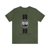 1969 Camaro SS  Single Stripes Personalized Jersey Short Sleeve Tee, Perfect for the Camaro Fan