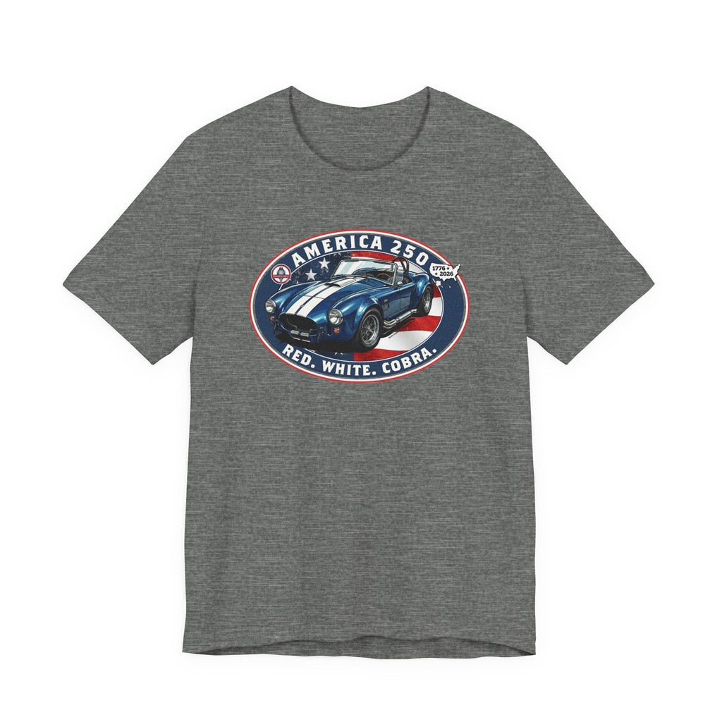 Shelby America 250 "Red. White. Cobra." Premium Cobra 427 Oval Short-Sleeve Tee