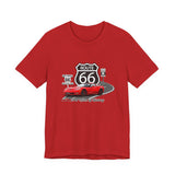 C6 Corvette Route 66 100th Anniversary Short Sleeve Tee – Legends of the Road, Perfect for the Corvette Fan