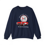 C1 Corvette American Classic Emblem Cotton Blend Sweatshirt – Legends of the Road, Perfect for the Corvette Fan