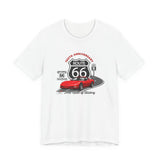 C5 Corvette Route 66 100th Anniversary Short Sleeve Tee – Legends of the Road, Perfect for the Corvette Fan