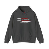 Personalized Chevy Camaro Americana Unisex Hoodie, Fleece Pullover Sweatshirt, Front Design