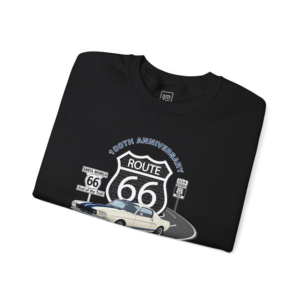 Shelby GT350 Route 66 100th Anniversary Crew Neck Sweatshirt, Bold