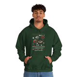 Corvette Ugly Sweater Christmas Personalized Cotton Blend Hooded Sweatshirt