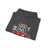 C1 Corvette Route 66 100th Anniversary Hooded Sweatshirt – Legends of the Road, Perfect for the Corvette Fan