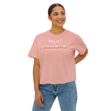 C6 Corvette Repeat Script Personalized Women's Cotton Boxy Tee, Multiple Colors, Chevy Apparel, Gifts