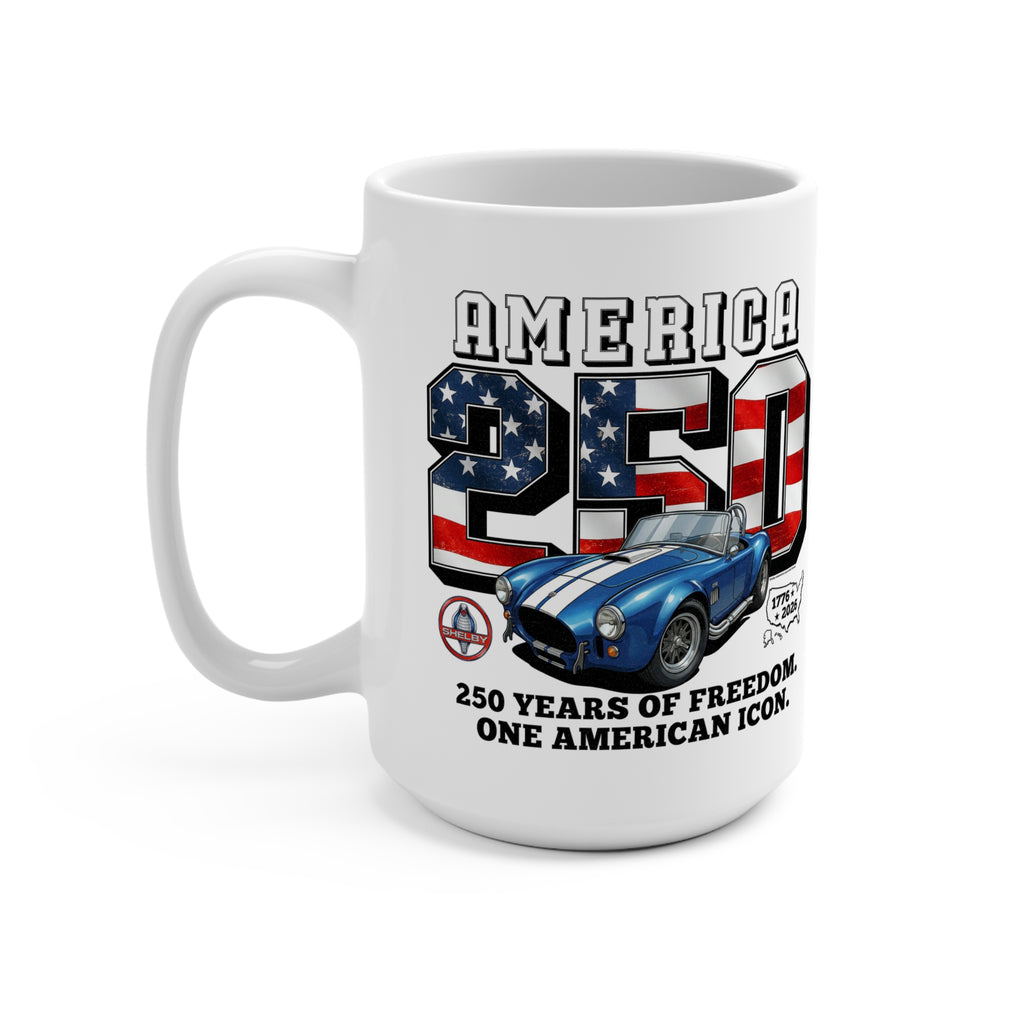 Shelby Blue Cobra 427 "One American Icon" America 250 15 oz Mug