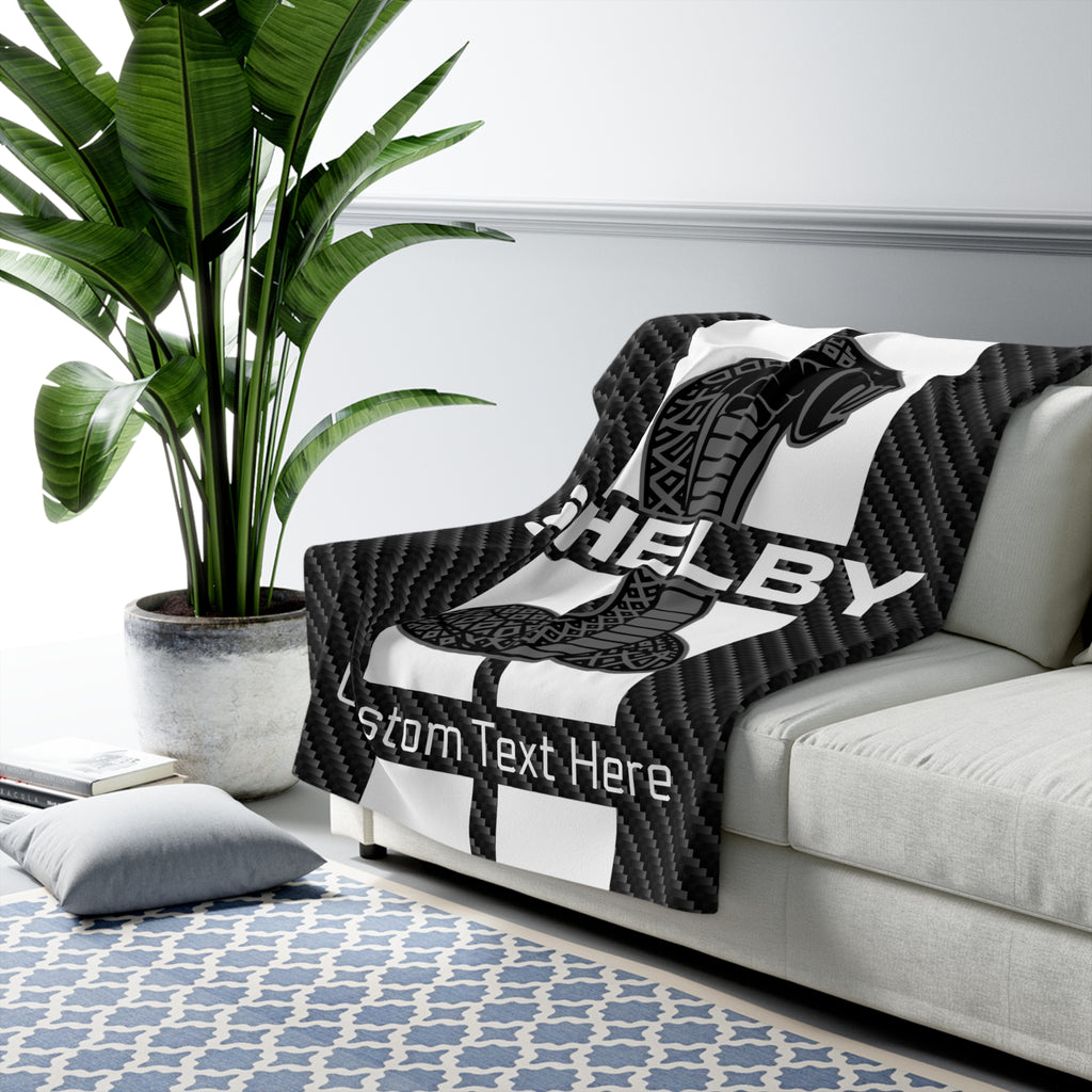 Shelby Tiffany Stripe Lightweight Personalized Blanket-Carbon Fiber