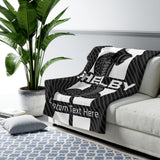 Shelby Tiffany Stripe Lightweight Personalized Blanket-Carbon Fiber