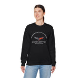 C6 Corvette Crew Neck Long Sleave Heavy Duty Sweatshirt, perfect for cool crisp days