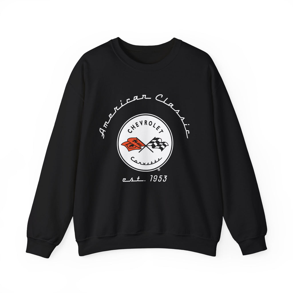 C1 Corvette Crew Neck Long Sleave Heavy Duty Sweatshirt, perfect for cool crisp days