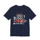 C1 Corvette Route 66 100th Anniversary Short Sleeve Tee – Legends of the Road, Perfect for the Corvette Fan