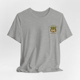 Legends of Route 66 100th Anniversary Landmark Shield Design Cotton Front and Back Printed Short Sleeve Tee