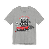 C3 Corvette Route 66 100th Anniversary Short Sleeve Tee – Legends of the Road, Perfect for the Corvette Fan