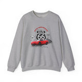 C6 Corvette Route 66 100th Anniversary Cotton Blend Sweatshirt – Legends of the Road, Perfect for the Corvette Fan