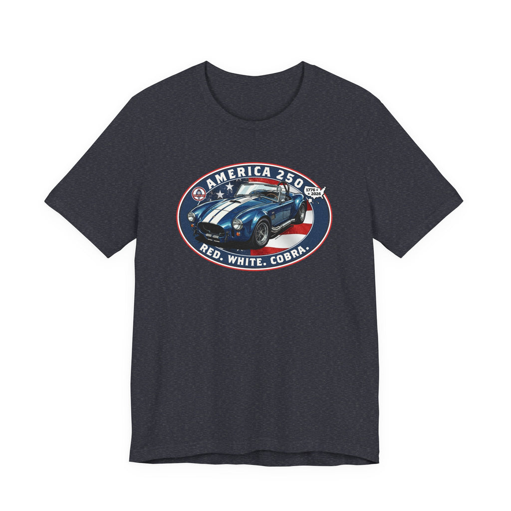 Shelby America 250 "Red. White. Cobra." Premium Cobra 427 Oval Short-Sleeve Tee