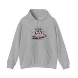 Pink Cadillac Route 66 100th Anniversary Hooded Sweatshirt – Legends of the Road