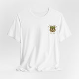 Legends of Route 66 100th Anniversary Landmark Shield Design Cotton Front and Back Printed Short Sleeve Tee