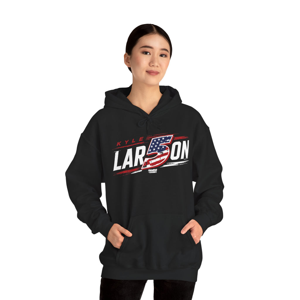 Hendrick Motorsports Kyle Larson #5 Americana Flag Racing Hoodie