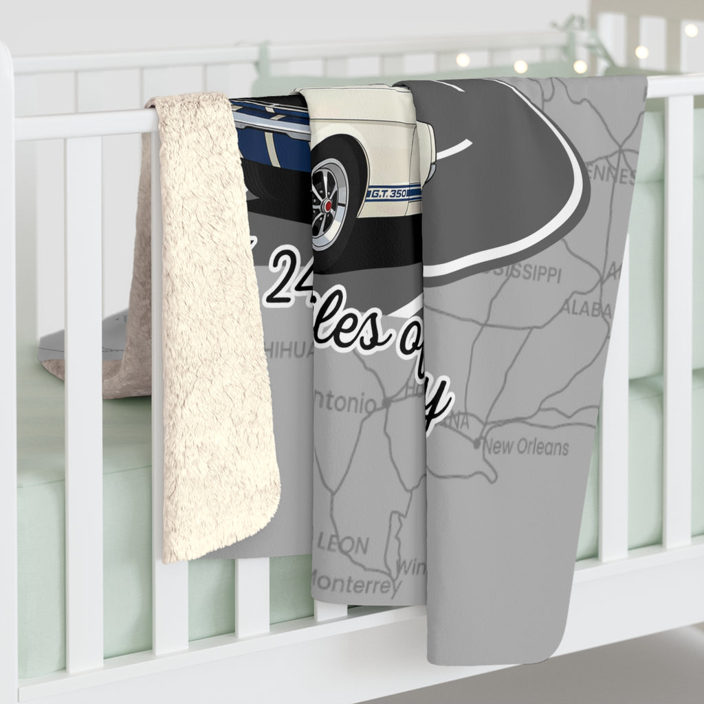 Shelby GT350 Route 66 100th Anniversary Sherpa Blanket – 50 x 60 Inches