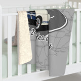 Shelby GT350 Route 66 100th Anniversary Sherpa Blanket – 50 x 60 Inches
