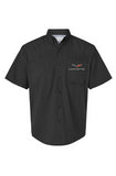 Corvette C6 Performance Fishing Shirt - Short Sleeve, Lightweight, Breathable, UPF 50+ Protection, Quick-Dry Fabric, Moisture-Wicking, Button-Up Design, Ideal for Outdoor Fishing, Hiking, and Everyday Wear