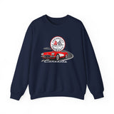 C1 Corvette Emblem & Track Cotton Blend Sweatshirt – Legends of the Road, Perfect for the Corvette Plan