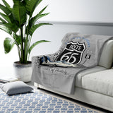 Shelby GT350 Route 66 100th Anniversary Sherpa Blanket – 50 x 60 Inches-Legends of the Road, Shelby Fan Favorite