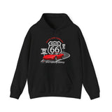 C5 Corvette Route 66 100th Anniversary Hooded Sweatshirt – Legends of the Road, Perfect for the Corvette Fan