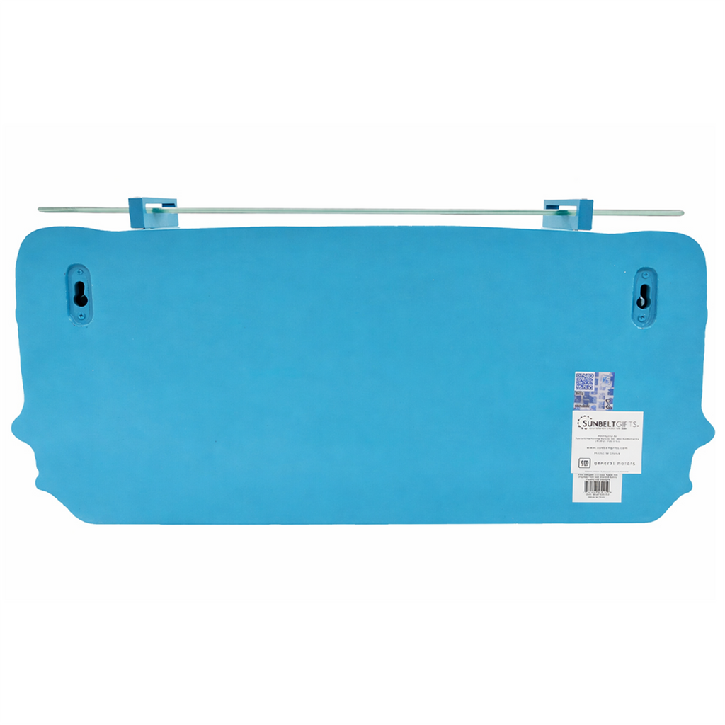 1957 Chevy Bel Air Wall Shelf, Floating Shelf, Turquoise 20x6.1x8 inches, Tempered Glass, LED Headlights, Battery Operated, Classic Car Wall Decor, Novelty Gift, Gift Idea for Car Fans